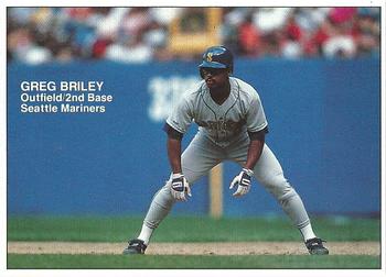 1991 Country Hearth Bread Seattle Mariners  #4 Greg Briley Front