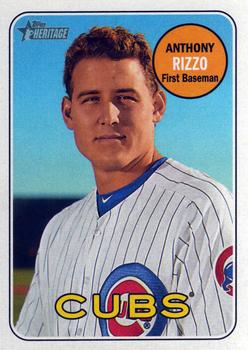 2018 Topps Heritage #20 Anthony Rizzo Front