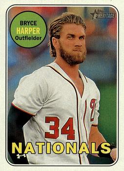 2018 Topps Heritage #22 Bryce Harper Front