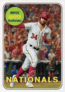 2018 Topps Heritage #22 Bryce Harper Front
