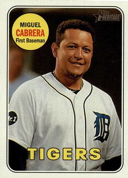 2018 Topps Heritage #40 Miguel Cabrera Front