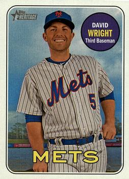 2018 Topps Heritage #42 David Wright Front