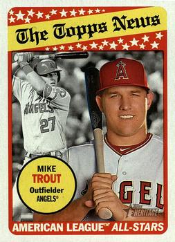 2018 Topps Heritage #47 Mike Trout Front