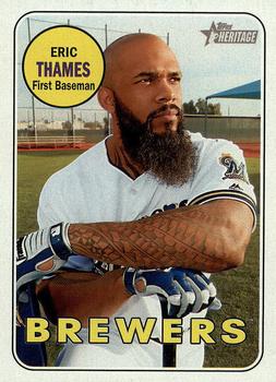 2018 Topps Heritage #62 Eric Thames Front