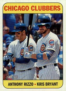 2018 Topps Heritage #106 Chicago Clubbers (Anthony Rizzo / Kris Bryant) Front