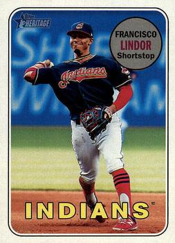 2018 Topps Heritage #145 Francisco Lindor Front