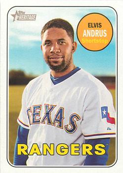 2018 Topps Heritage #153 Elvis Andrus Front