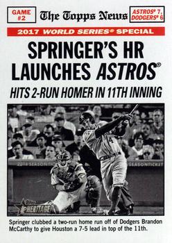 2018 Topps Heritage #163 Springer's HR Launches Astros (George Springer) Front