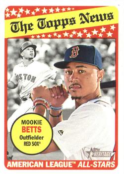 2018 Topps Heritage #182 Mookie Betts Front