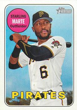 2018 Topps Heritage #185 Starling Marte Front