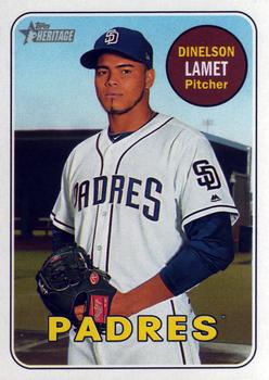 2018 Topps Heritage #190 Dinelson Lamet Front