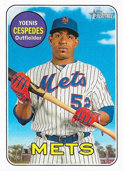 2018 Topps Heritage #221 Yoenis Cespedes Front
