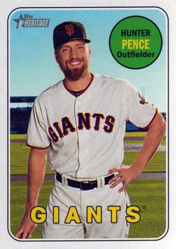 2018 Topps Heritage #257 Hunter Pence Front