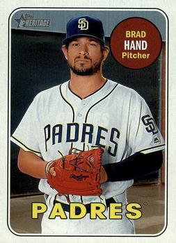 2018 Topps Heritage #451 Brad Hand Front