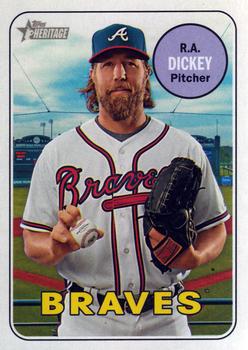 2018 Topps Heritage #477 R.A. Dickey Front