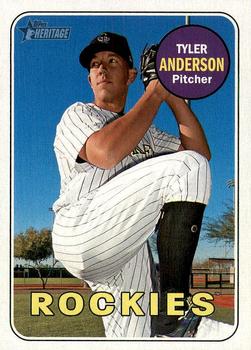 2018 Topps Heritage #485 Tyler Anderson Front