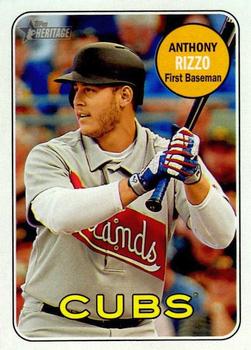 2018 Topps Heritage #20 Anthony Rizzo Front
