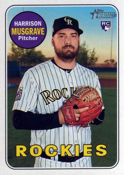 2018 Topps Heritage #594 Harrison Musgrave Front