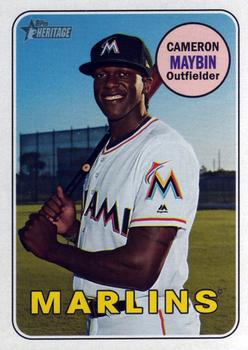 2018 Topps Heritage #628 Cameron Maybin Front