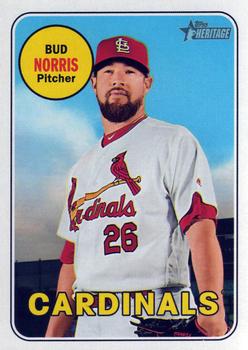 2018 Topps Heritage #662 Bud Norris Front