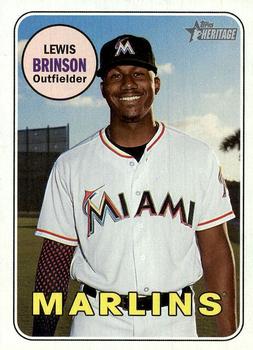 2018 Topps Heritage #722 Lewis Brinson Front
