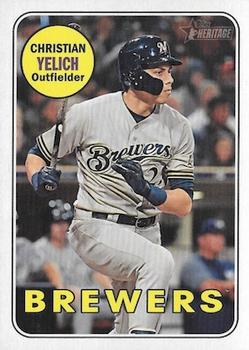 2018 Topps Heritage #720 Christian Yelich Front