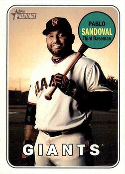 2018 Topps Heritage #510 Pablo Sandoval Front