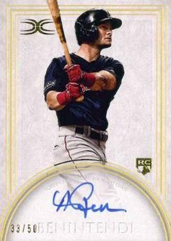 2017 Topps Definitive Collection - Definitive Rookie Autographs #DCRA-ABE Andrew Benintendi Front
