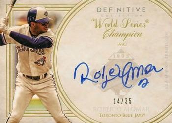 2017 Topps Definitive Collection - Legendary Autograph Collection #DCLA-RA Roberto Alomar Front