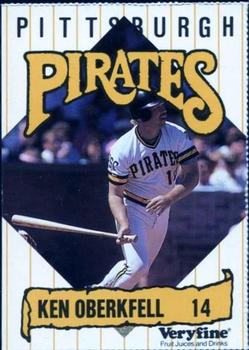 1989 Veryfine Pittsburgh Pirates #NNO Ken Oberkfell Front