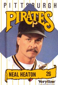 1989 Veryfine Pittsburgh Pirates #NNO Neal Heaton Front