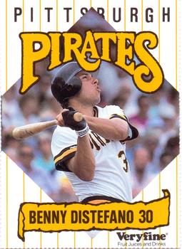 1989 Veryfine Pittsburgh Pirates #NNO Benny Distefano Front