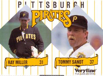 1989 Veryfine Pittsburgh Pirates #NNO Ray Miller / Tommy Sandt Front