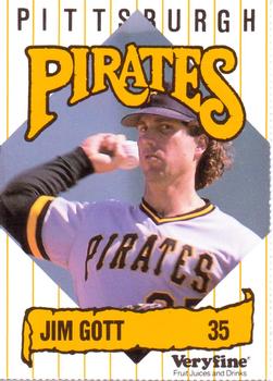 1989 Veryfine Pittsburgh Pirates #NNO Jim Gott Front