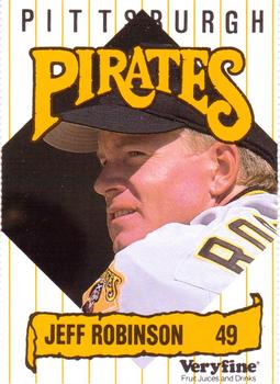 1989 Veryfine Pittsburgh Pirates #NNO Jeff Robinson Front
