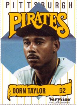 1989 Veryfine Pittsburgh Pirates #NNO Dorn Taylor Front
