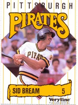 1989 Veryfine Pittsburgh Pirates #NNO Sid Bream Front