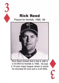 2009 UnitedHealthcare All-Time Tidewater/Norfolk Tides #3d Rick Reed Front