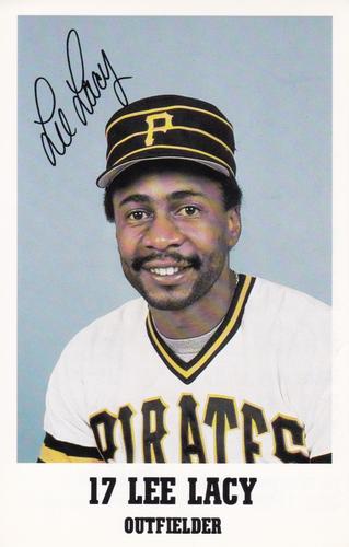 1984 Pittsburgh Pirates Promotional Dates 3x5 #NNO Lee Lacy Front