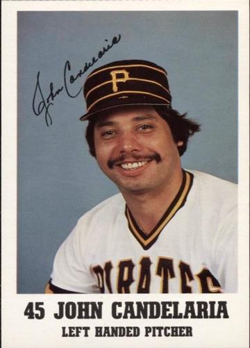 1984 Pittsburgh Pirates Promotional Dates 3x5 #NNO John Candelaria Front
