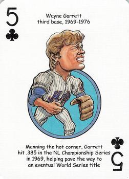 2006 Hero Decks New York Mets Baseball Heroes Playing Cards #5♣ Wayne Garrett Front