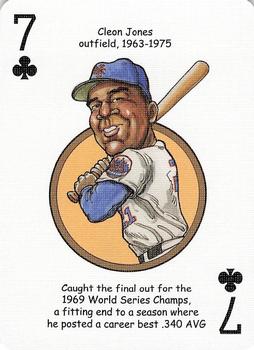 2006 Hero Decks New York Mets Baseball Heroes Playing Cards #7♣ Cleon Jones Front