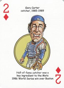 2006 Hero Decks New York Mets Baseball Heroes Playing Cards #2♦ Gary Carter Front
