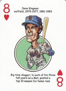 2006 Hero Decks New York Mets Baseball Heroes Playing Cards #8♥ Dave Kingman Front