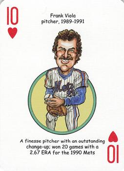 2006 Hero Decks New York Mets Baseball Heroes Playing Cards #10♥ Frank Viola Front