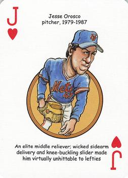 2006 Hero Decks New York Mets Baseball Heroes Playing Cards #J♥ Jesse Orosco Front