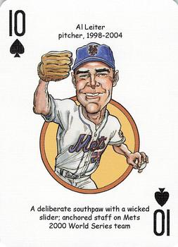 2006 Hero Decks New York Mets Baseball Heroes Playing Cards #10♠ Al Leiter Front