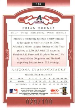 2004 Donruss Classics - Timeless Tributes Red #180 Brian Bruney Back