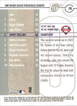 2002 Topps Ten #75 Jimmy Rollins Back