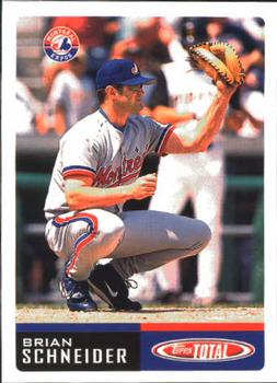 2002 Topps Total #405 Brian Schneider Front